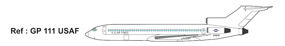 Mach 2 GP111US 1:72 Boeing 727-200 USAF