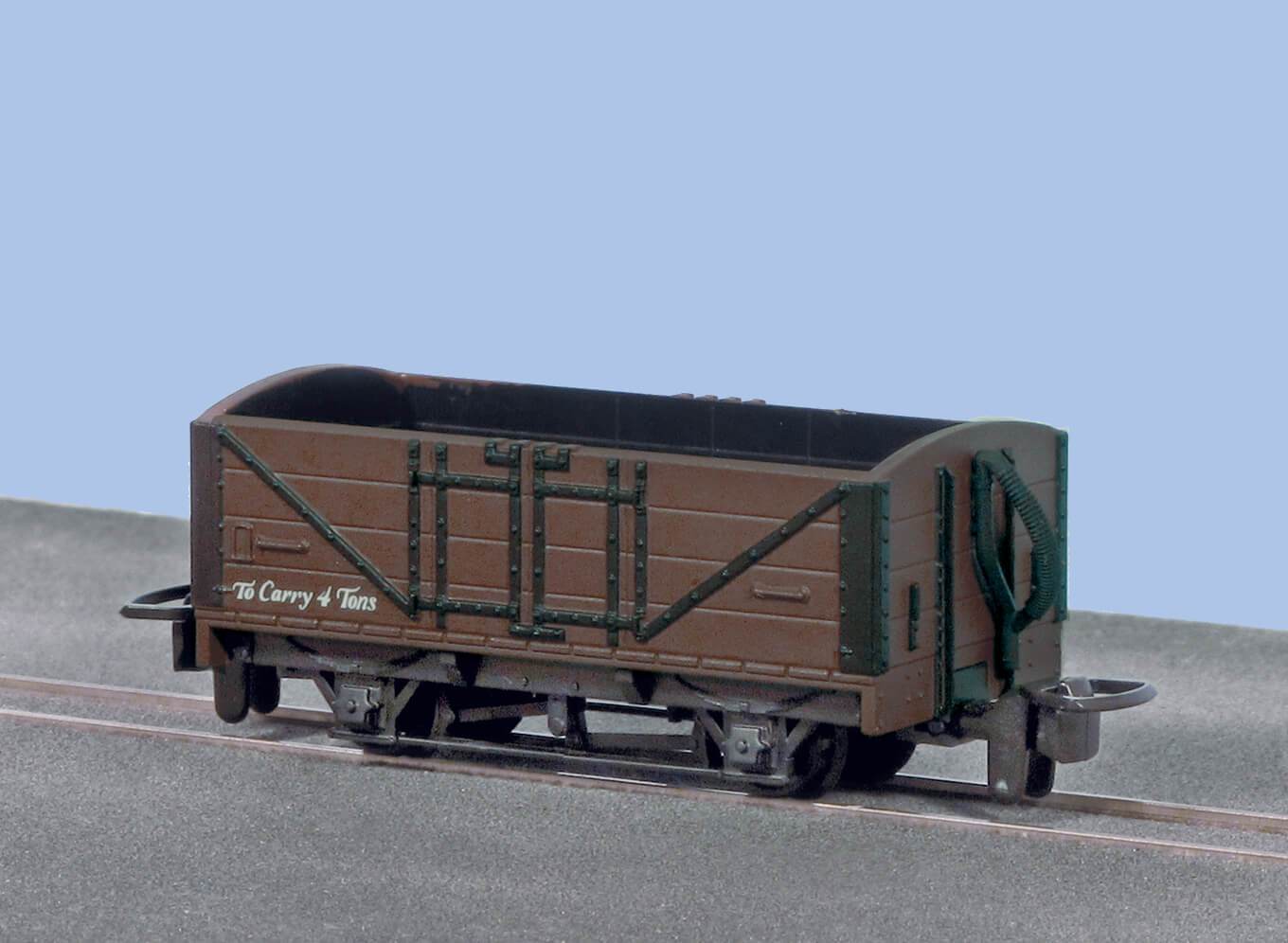 PECO GR-201U Open Wagon Brown Unlettered OO9 Gauge