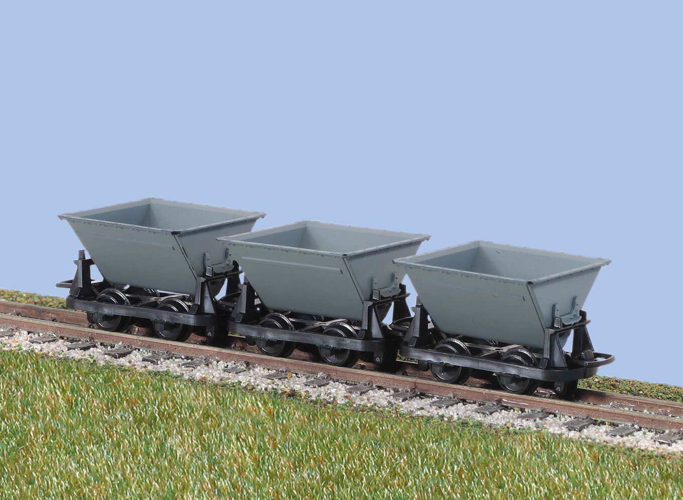 PECO GR-331 V-Skip Hudson Ruggas, Grey OO9 Gauge