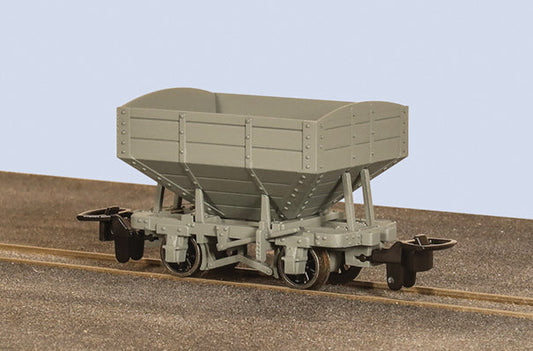 PECO GR-340UG Snailbeach Hopper Wagon, Unmarked Grey OO9 Gauge