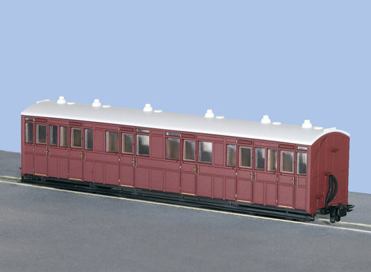 PECO GR-400U Composite Coach Unlettered Indian Red OO9 Gauge
