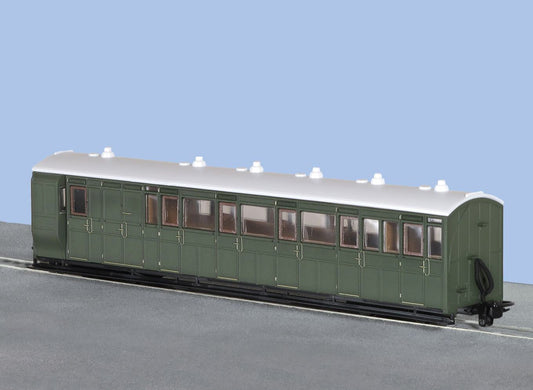 PECO GR-421U Brake Composite Coach Unlettered Green OO9 Gauge