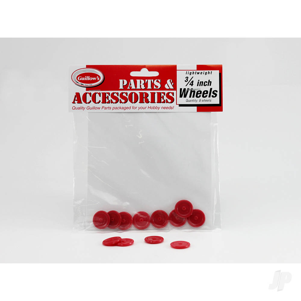 Guillow 3/4in Plastic Wheel (8 wheels) 111