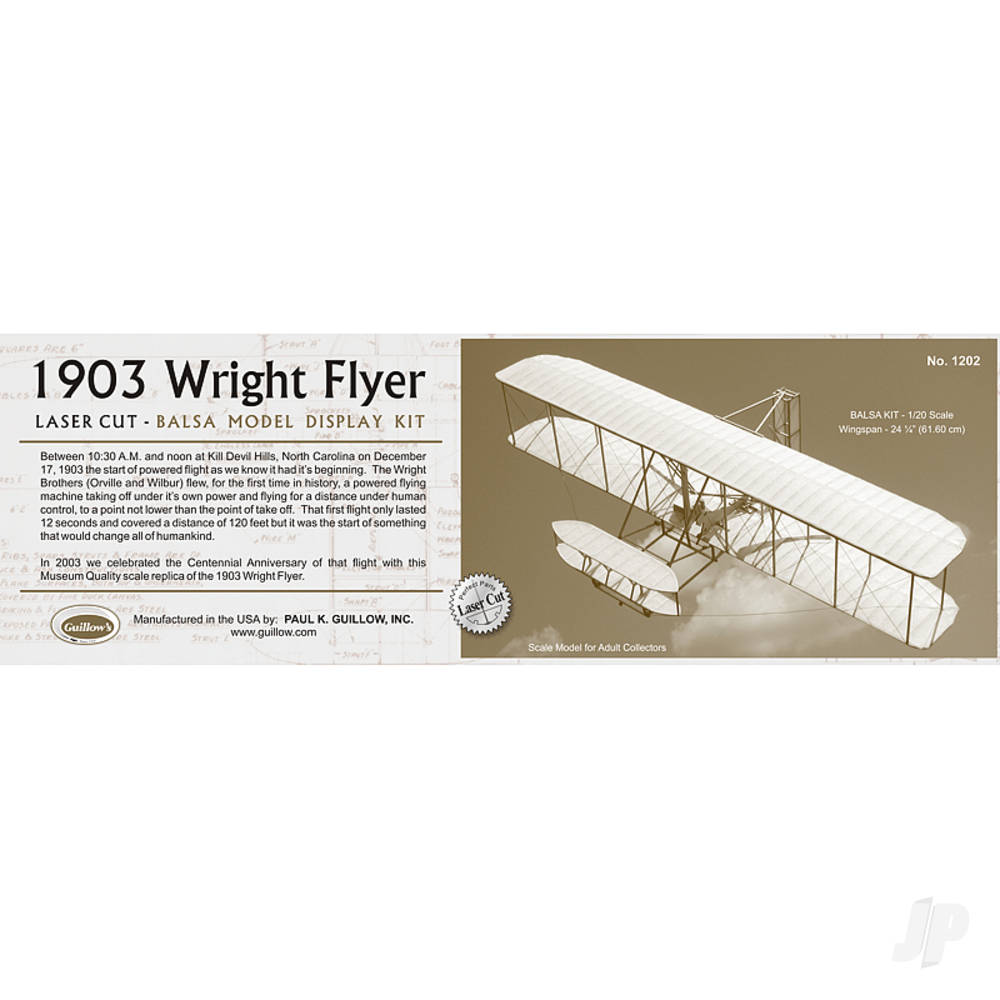 Guillow 1903 Wright Flyer 1202