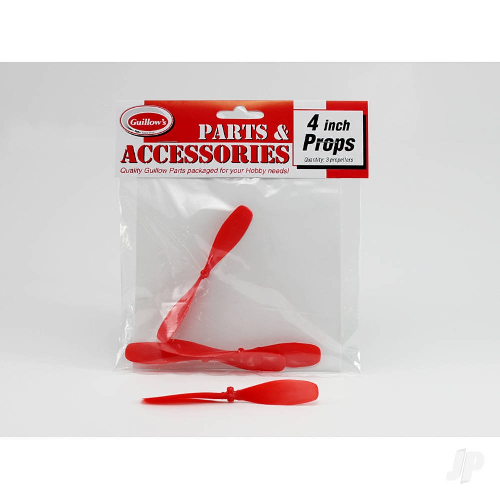 Guillow 4in Plastic Propeller (3 propellers) 125