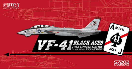 GWH GWHS7202 Grumman F-14A Tomcat VF-41 Black Aces with PE 1:72