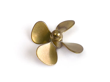 Radio Active Brass Propeller (Classic), 4 Blade, 40mm, M4, LH AS14404L