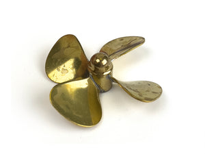 Radio Active Brass Propeller (Classic), 4 Blade, 50mm, M4, LH AS14504L
