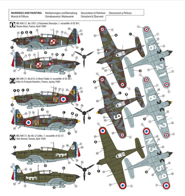 Hobby 2000 H2K72031 1:72 Morane-Saulnier MS.406C1 1939-40
