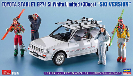 Hasegawa HA20610 1:24 Toyota Starlet EP71 SI White Limited 3Door Ski Version