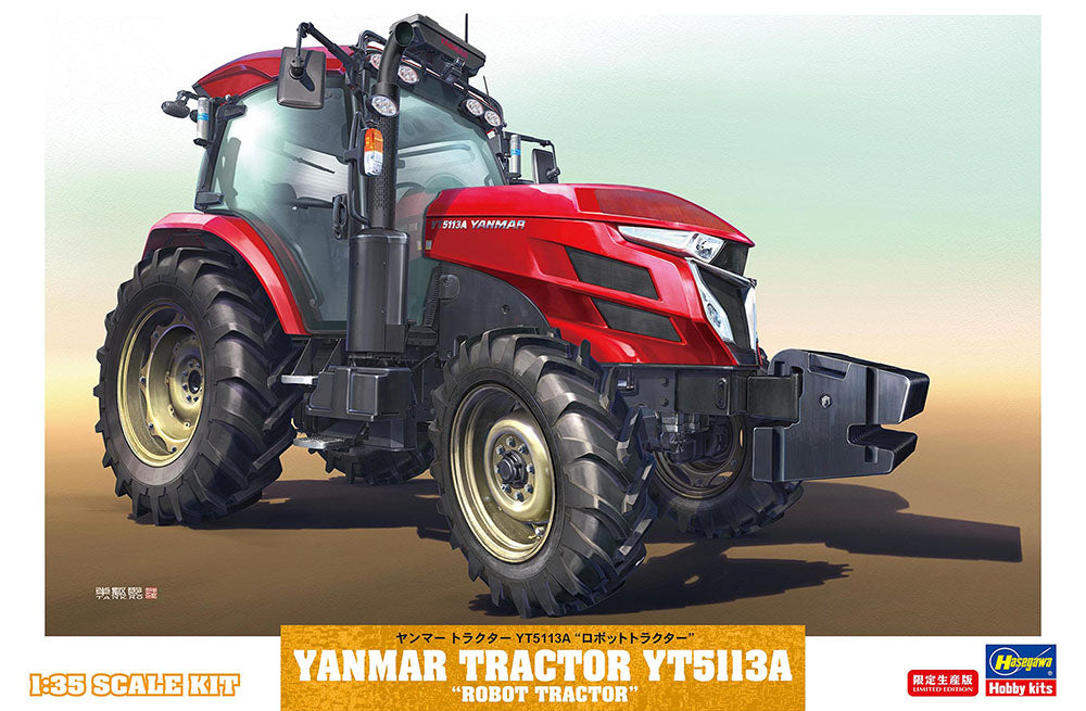 Hasegawa HA66108 1:35 Yanmar Tractor YT5113A Robot Tractor