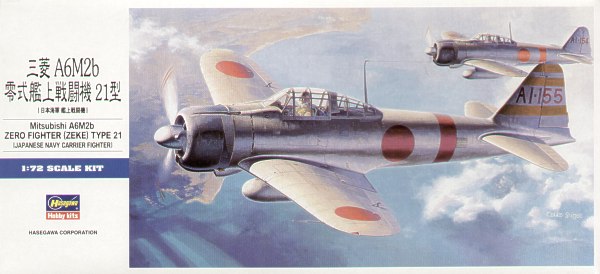 Hasegawa HAD21 1:72 Mitsubishi A6M2b Zero Type 21 'Zeke'