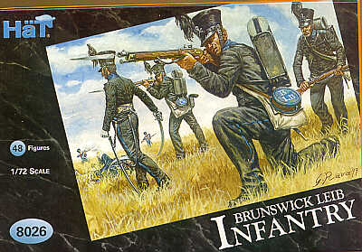 HAT 8026 Napoleonic Brunswick Leib Infantry (48 Figures) 1:72