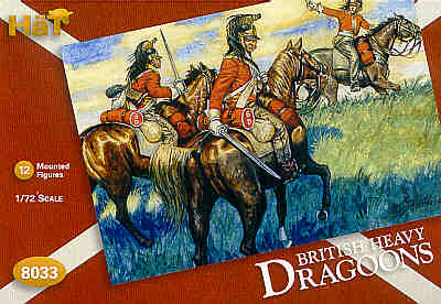 HAT 8033 Napoleonic British Dragoons (12 Figures) 1:72