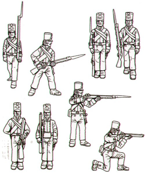 HAT Industrie HAT8084 1:72 1806 Prussian Fusiliers x 48 figures per box