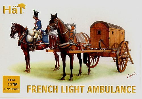 HAT Industrie HAT8103 1:72 French Light Ambulance x 3 per box