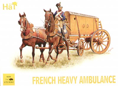 HAT Industrie HAT8104 1:72 Napoleonic French Heavy Ambulance x 3