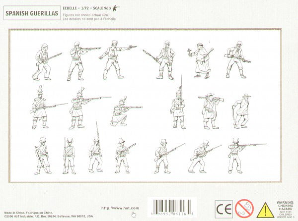 HAT Industrie HAT8116 1:72 Napoleonic Spanish Guerillas