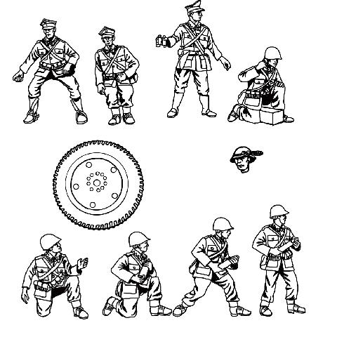 HAT Industrie HAT8157 1:72 Polish Artillery Crew