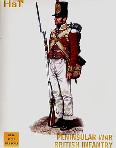 HAT Industrie HAT8186 1:72 Peninsular War British Infantry x 92 figures per box