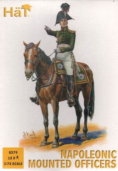 HAT Industrie HAT8279 1:72 Mounted Command Napoleonic x 12 mounted figures