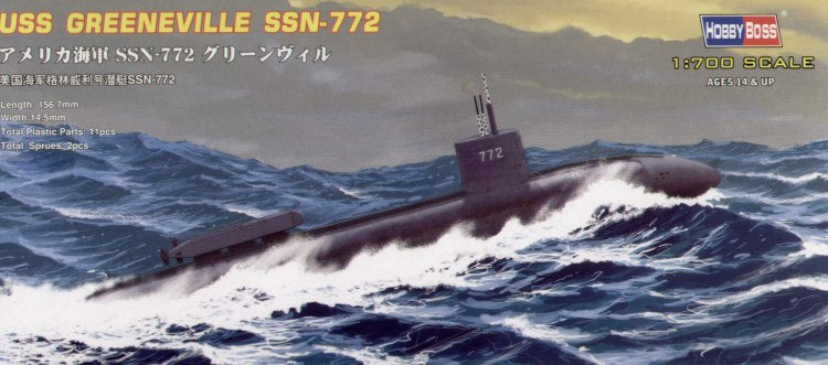 Hobby Boss HB87016 1:700 USS SSN-772 'Greene Ville' Submarine