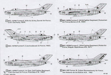 Hi Decal HD48020 1:48 Mikoyan MiG-19PM Farmer E