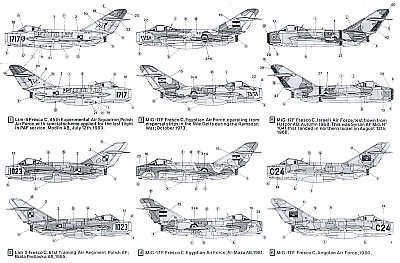 Hi Decal HD72035 1:72 Mikoyan MiG-17F/LIM-5 Fresco C.