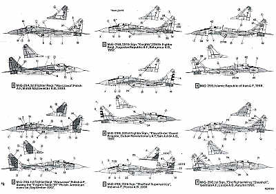 Hi Decal HD72044 1:72 Mikoyan MiG-29A/BG 'Fulcrum' A