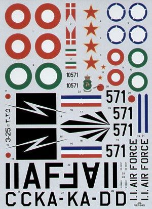 Hi Decal HD72047 1:72 Republic RF-84G Thunderjet