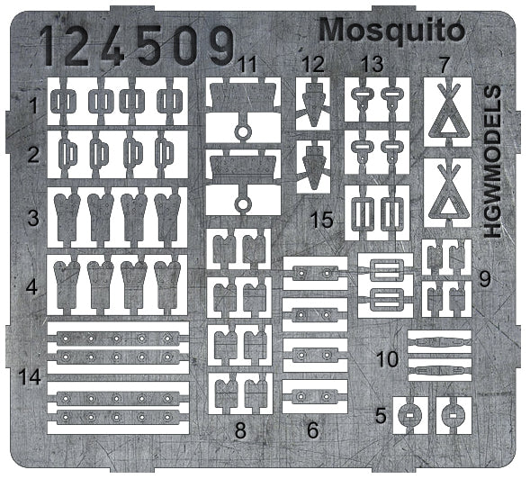 HGW HGW124509 1:24 de Havilland Mosquito NF.II/FB Mk.VI pre-cut
