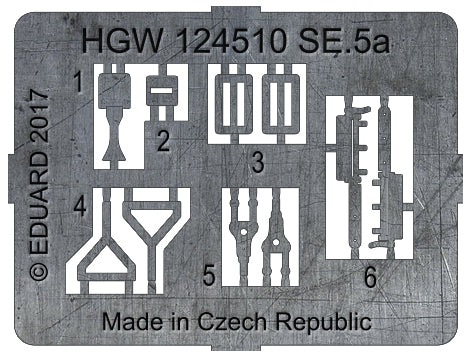 HGW HGW124510 1:24 Royal_Aircraft_Factory S.E.5a pre-cut