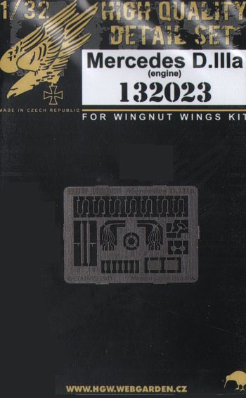 HGW HGW132023 1:32 Mercedes D.IIIa engine detail set.