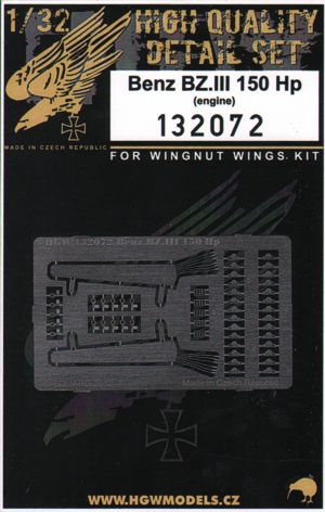 HGW HGW132072 1:32 Benz BZ.III 150 Hp engine