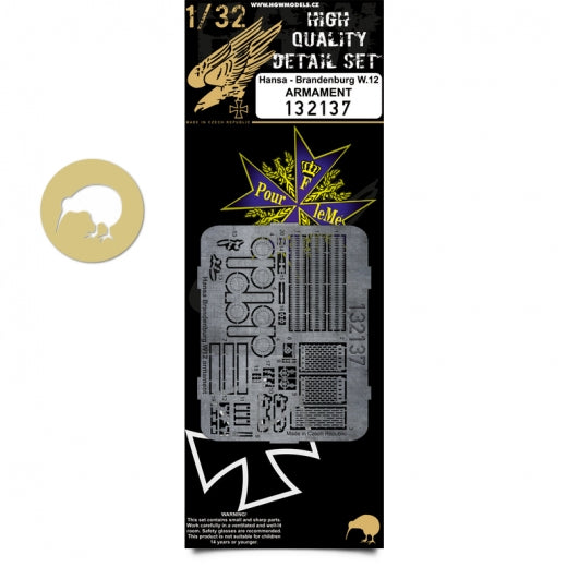 HGW HGW132137 1:32 Hansa-Brandenburg W.12 Armament