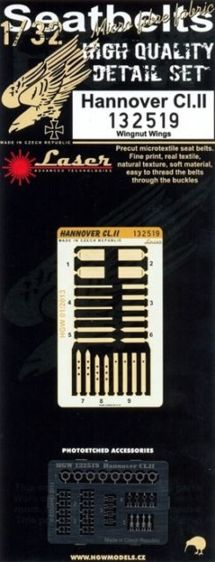 HGW HGW132519 1:32 Hannover Cl.II seatbelts