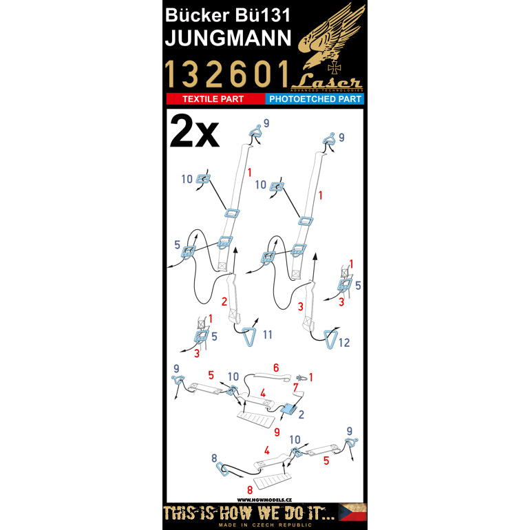 HGW HGW132601 1:32 Bucker Bu-131B/Bu-131D Jungmann