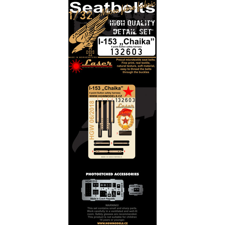 HGW HGW132603 1:32 Polikarpov I-153 "Chaika"