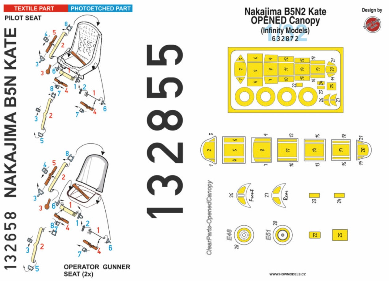 HGW HGW132855 1:32 Nakajima B5N2 Kate
