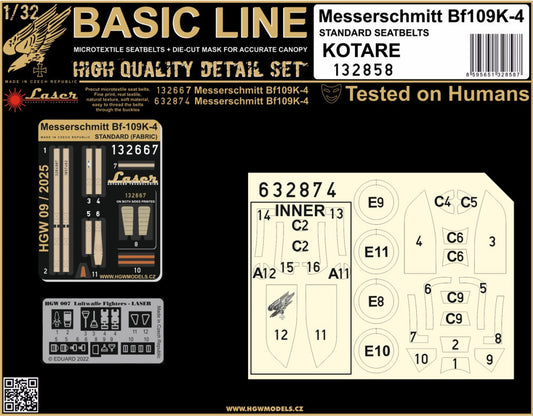 HGW HGW132858 1:32 Messerschmitt Bf-109K-4