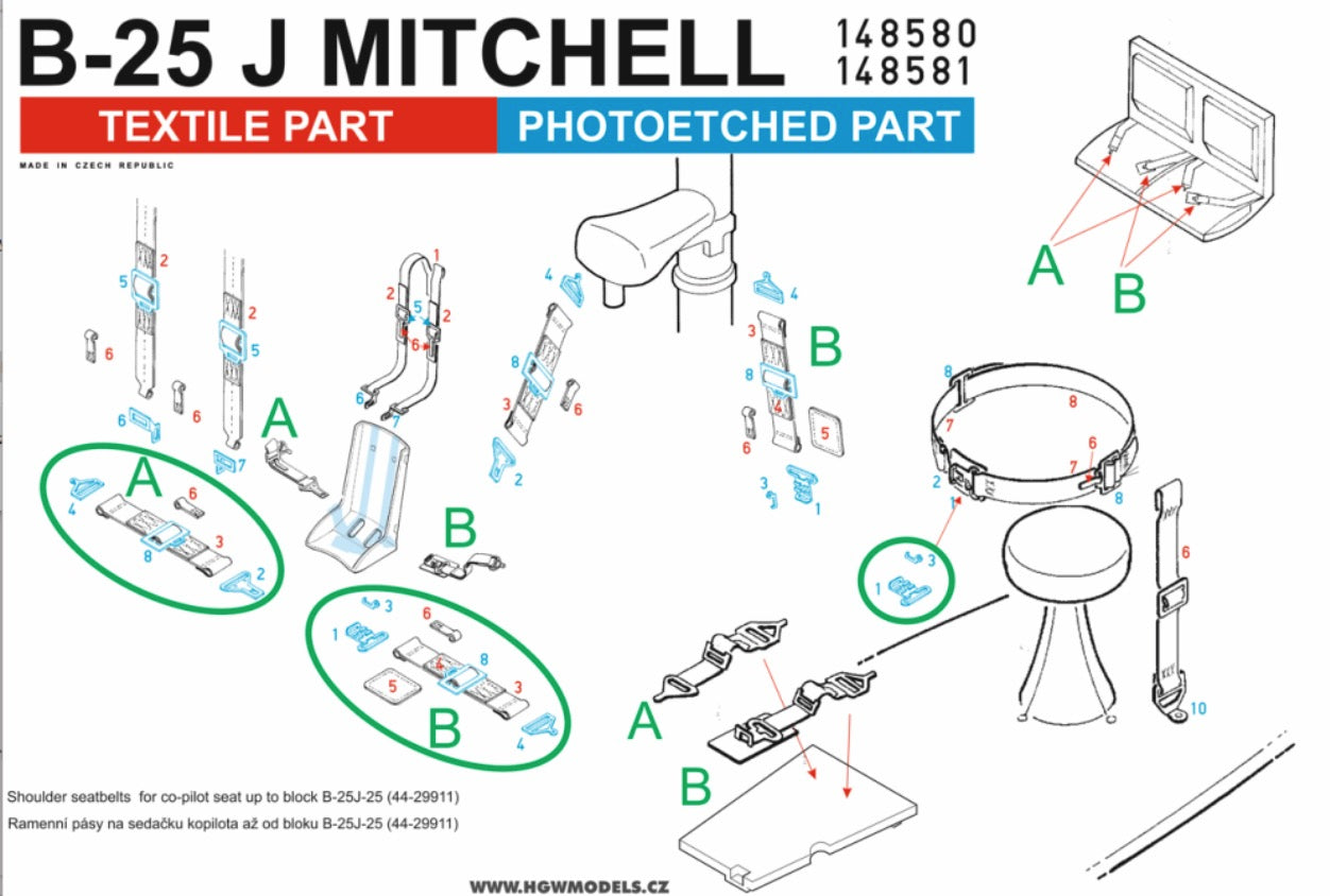 HGW HGW148824 1:48 North-American B-25J MITCHELL
