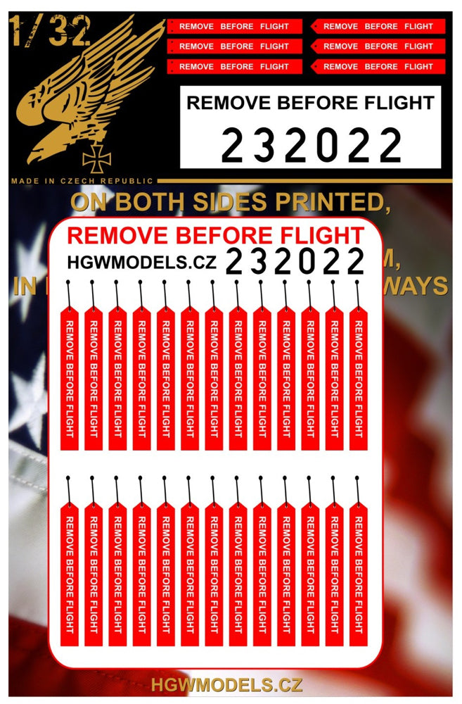 HGW HGW232022 1:32 Remove Before Flight