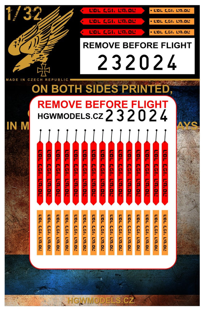 HGW HGW232024 1:32 Remove Before Flight