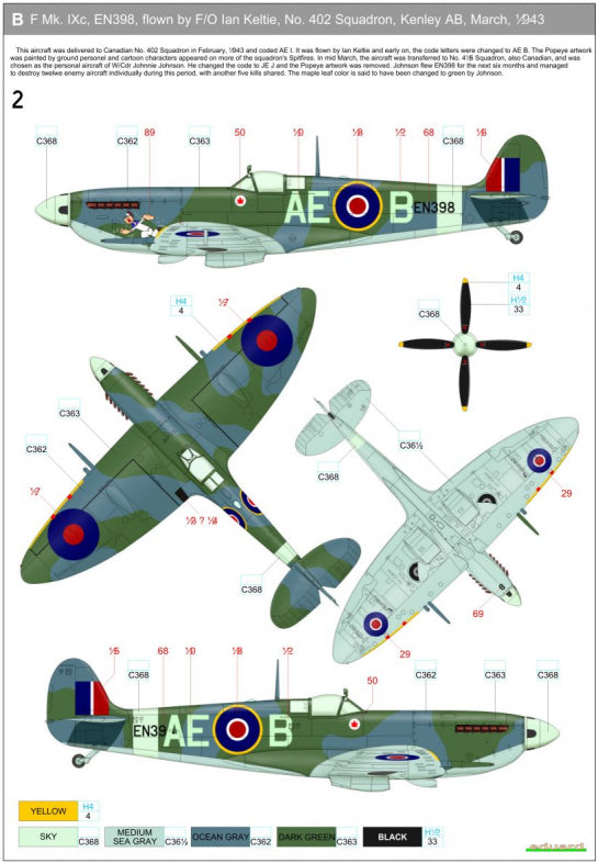 HGW HGW248083 1:48 Supermarine Spitfire Mk.IXC/Mk.IXE