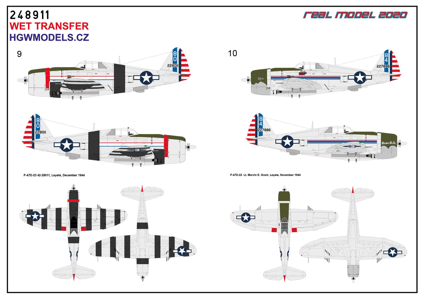 HGW HGW248911 1:48 Republic P-47D Thunderbolt RAZORBACK IN THE PACIFIC AREA