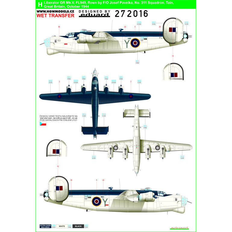 HGW HGW272016 1:72 Consolidated Liberator GR Mk.III/Mk.V