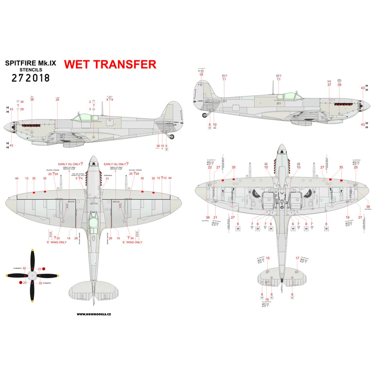 HGW HGW272018 1:72 Supermarine Spitfire Mk.IXc/Mk.IXe