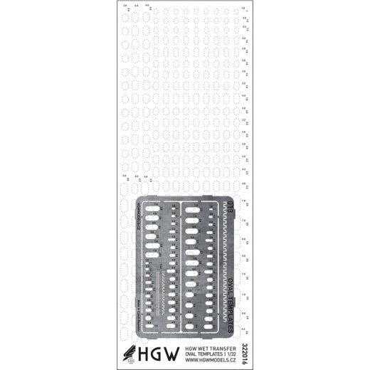 HGW HGW322020 1:32 Oval Templates Plus