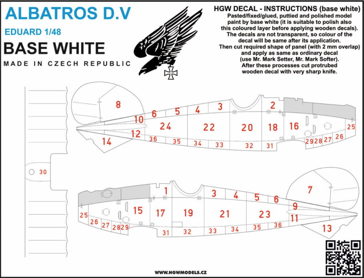 HGW HGW548043 1:48 ALBATROS D.V & D.VA