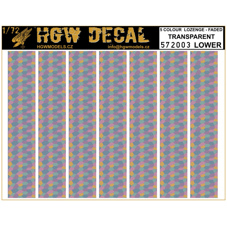HGW HGW572003 1:72 5 Colour Lozenge Lower